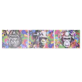 Cuadro DKD Home Decor Gorila Moderno (70 x 1,8 x 50 cm) (3 Unidades) Precio: 25.4999998. SKU: B1J82M3ZVL