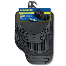 Set de Alfombrillas para Coche Goodyear GOD9024 Universal Negro (4 pcs)