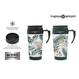 Travel Mug Decorada 400 ml 2 Surtidos - Thermosport (12 Unidades) Travel Mug Decorada 400 ml 2 Surtidos - Thermosport (12 Unidades)