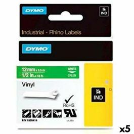 Cinta Laminada para Rotuladoras Rhino Dymo ID1-12 12 x 5,5 mm Blanco Verde Vinilo Autoadhesivas (5 Unidades) Precio: 105.78999992. SKU: S8424179