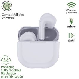 myway auriculares estéreo Bluetooth Pro touch control blancos