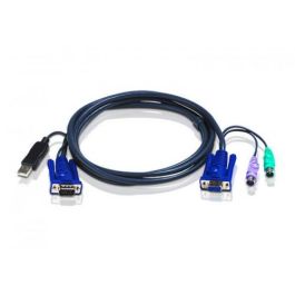 ATEN KVM Switch Cable USB 3m, Puerto VGA, Conectores HD-15, PS/2 y USB, para CS y KH, 2L-5503UP, Negro Precio: 33.4999995. SKU: B1JQYSDKQQ
