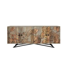 Buffet Tropical DKD Home Decor Gris Natural 45 x 74 x 177 cm