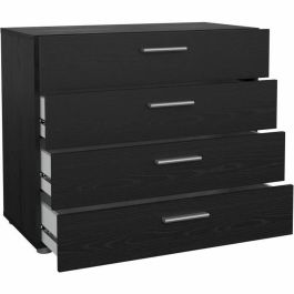 Cómoda 4 Cajones Negra L80,2xP40,25xH68,1 cm AUC1686838585969