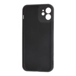 Carcasa negra de plástico soft touch para iphone 12