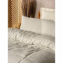 Juego de cama 1 funda nórdica 220x240 cm + 2 fundas almohada 60x60 cm 100% algodón Crema ASI8684282420873