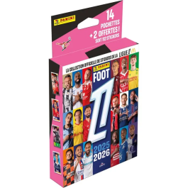 Panini AACFZ88453 - Album de CROMOS Fútbol Francia FR 2025/26 Ligue 1 McDonald's - Blister con 14 Sobres + 2 Gratis - Total 112 Pegatinas