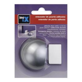 Inofix Retenedor adhesivo magnético cromo mate para puertas de interior, madera