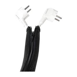 LogiLink KAB0048 Manguera para cables con cremallera, Diámetro 50 mm, Negro, 1m
