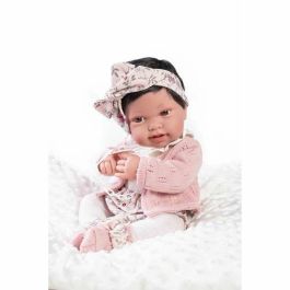 Muñeca recien nacida pipa con cojin 42 cm.cuerpo vinilo. incluye diadema, pendientes y chupete Muñeca recien nacida pipa con cojin 42 cm.cuerpo vinilo. incluye diadema, pendientes y chupete