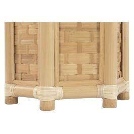 DKD Home Decor Macetero Tropical Bambú y Ratán Natural 40 x 40 x 46 cm