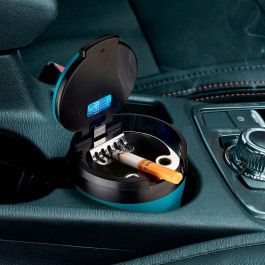 Cenicero redondo con led, colores surtidos, ø8 x 7 cm