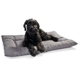 Hunter Cama Colchón para Perros Gent Antibacterias SILVERPLUS BIONIC FINISH C6 Lavable Poliéster Uso Interior Exterior 100x70 cm Gris