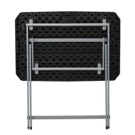 Mesa auxiliar Lifetime Negro 75 x 66 x 50,5 cm Acero Plástico