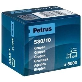 Grapas Petrus Clavadora 530/10 Mm. Cobreadas Caja De 5000 Precio: 14.99842553. SKU: B1J32DCY69
