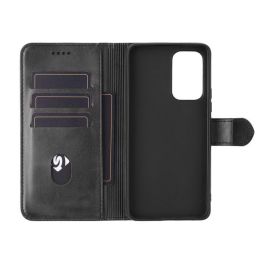 eSTUFF WALES - Funda de piel PU tipo billetera para Samsung Galaxy A53 5G con tarjetero y soporte, Negra