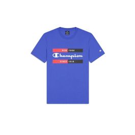 Camiseta de Manga Corta Hombre Champion Azul S