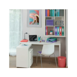 Esselte Fichero Cajones Sobremesa Colour Breeze Plástico, 2 Cajones Grandes y 2 Pequeños, Colores Surtidos