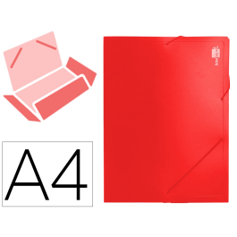 Liderpapel Carpeta Portadocumentos Polipropileno DIN A4 Lomo 50 mm Rojo Cierre Gomas 2 Bolsillos CD Capacidad 200 Hojas Precio: 3.88999996. SKU: B125ZXQ64B