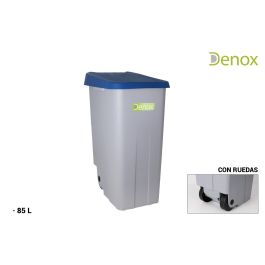 Denox Cubo Basura Reciclaje 85L Cerrado Azul - 41 x 76 x 58 cm (2 Unidades) Precio: 83.49999944. SKU: B1CDE8CTFJ