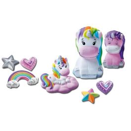 Ravensburger RAV00025531 - Figuras de unicornio Be Creative, 10 objetos de yeso para hacer, Decoración, Ocio creativo, A partir de 7 años