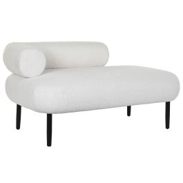 Sofá DKD Home Decor Blanco Negro Metal Scandi 127,5 x 73,5 x 64 cm