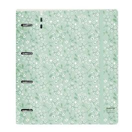 Carpeta Con Recambio Safta Din A4 Cuadro 5 mm Polipropileno Foam 4 Anillas 35 mm Estampados Floral Verde Carpeta Con Recambio Safta Din A4 Cuadro 5 mm Polipropileno Foam 4 Anillas 35 mm Estampados Floral Verde