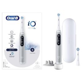 Oral-B iO 6S Cepillo de dientes eléctrico gris con conexión Bluetooth, 2 cabezales, 1 estuche de viaje Precio: 173.69000055. SKU: B1AQJWMCPZ