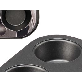 Kinvara Molde de Cocina de Metal para 6 Unidades, 500 ml, 18.7x3.5x26.5 cm, Gris Oscuro, Antiadherente (24 Unidades) Kinvara Molde de Cocina de Metal para 6 Unidades, 500 ml, 18.7x3.5x26.5 cm, Gris Oscuro, Antiadherente (24 Unidades)
