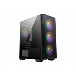 MSI MAG FORGE M100R carcasa de ordenador Midi Tower Negro, Transparente