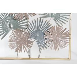 DKD Home Decor Decoración de Pared Tropical Multicolor 90 x 90 x 7 cm