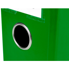 Liderpapel Archivador de Palanca A4 Forrado Lomo 80mm Verde con Compresor Metálico