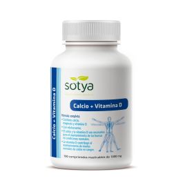 SOTYA Calcio Vitamina D3 Masticable 1g 100 Comprimidos - Mantiene Huesos Normales con Magnesio Precio: 4.8900005. SKU: B1AENYJTR3