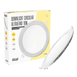 BX3 LIGHT Placa LED Circular Empotrable 18W, 1.409 Lm, 6.000 K, Blanco Frío, Vida 40.000h, para Interior, Oficina, Comercio - BX3-GP-LZ-3-M-CW