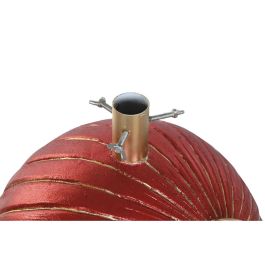 DKD Home Decor Base para Árbol de Navidad Moderna, Magnesia, Roja, Blanca y Dorada, 45x45x84 cm