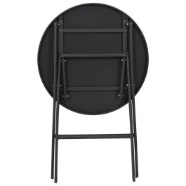 Mesa Plegable Gris Elba Home Deco Factory diámetro 60 Mesa Plegable Gris Elba Home Deco Factory diámetro 60