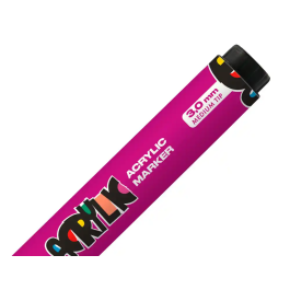 Liderpapel Rotulador Acrilico Base Agua Todo Tipo de Superficie Punta Redonda 3 mm Violeta