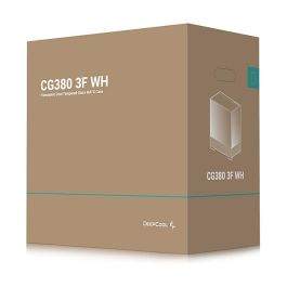 Deepcool CG380 3F WH Midi Tower PC Blanco ITX Micro ATX Ventana Iluminación RGB