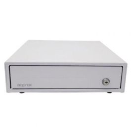 APPROX TPV Cajon Portamonedas Compacto Blanco 33x36 Apertura Manual Y Automatica APPROX TPV Cajon Portamonedas Compacto Blanco 33x36 Apertura Manual Y Automatica