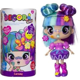 Muñeca - LANSAY - 55102 - Decora Girlz - Mini Muñecas de Moda para Personalizar - Flor Muñeca - LANSAY - 55102 - Decora Girlz - Mini Muñecas de Moda para Personalizar - Flor