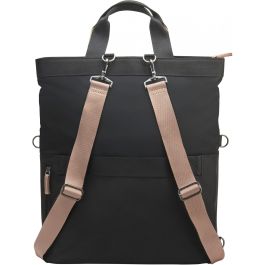 HP Mochila convertible para portátil de 14 pulgadas, Poliéster Negro, Resistente al agua, 18 litros de capacidad