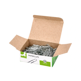 Q-connect Clips n 1 picos niquelados 20 mm punta caja de 100 unidades