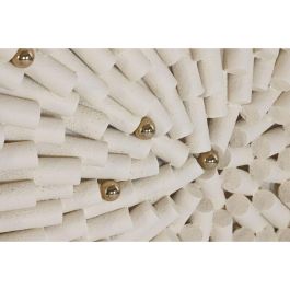 DKD Home Decor Cuadro Decorativo de Lienzo Abstracto Moderno Gris Beige 100x100 cm - Pack de 2 Unidades