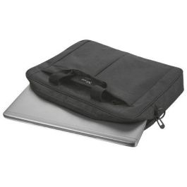 Trust Primo, Maletín Color Negro Para Portatil De Hasta 16'' Compartimento Principal Acolchado Y Correa Para El Hombro Ajustable