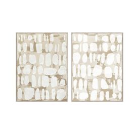 DKD Home Decor Cuadro Abstracto Beige Blanco 4 x 120 x 90 cm (2 Unidades) Precio: 175.9824. SKU: B1JCMW3A88