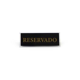 Placa Acrílica Reservado 12x4 cm - My Bar (24 Unidades) Placa Acrílica Reservado 12x4 cm - My Bar (24 Unidades)