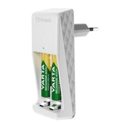 Varta Cargador de Pilas 2 AA/AAA Mini y 2xAA 2100 mAh con Protección y LED Blanco Varta Cargador de Pilas 2 AA/AAA Mini y 2xAA 2100 mAh con Protección y LED Blanco