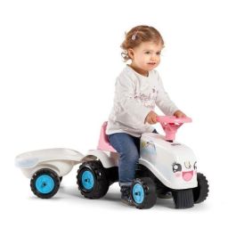 Falk Tractor Rainbow Farm con Remolque, Juguete Correpasillos Infantil para Niñas de 1 Año, Diseño Pastel, Fabricado en Francia Falk Tractor Rainbow Farm con Remolque, Juguete Correpasillos Infantil para Niñas de 1 Año, Diseño Pastel, Fabricado en Francia
