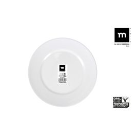 La Mediterranea Plato Postre Opal "Temara" 18.6 cm ancho x 1.3 cm alto x 18.8 cm largo (diámetro 19 cm)