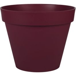 Maceta Redonda TOSCANA - EDA - Ø 40 cm - 23 L - Rojo burdeos - Plástico